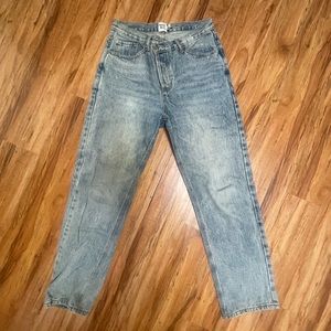 Princess Polly Asymmetric Jeans, US 6 (runs large)